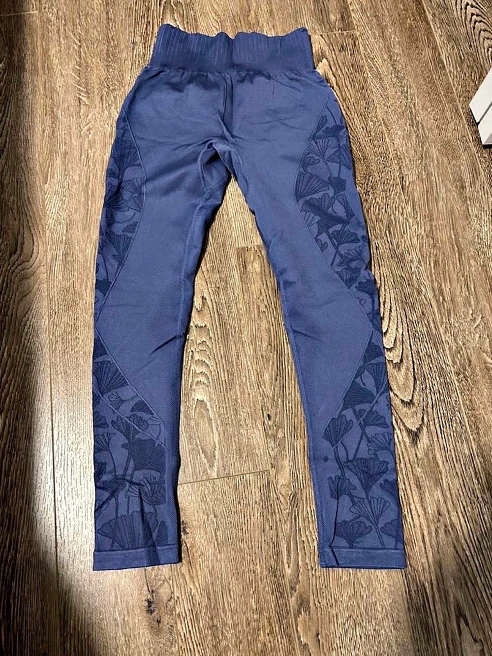 Floral Leggings in Blue Size Small